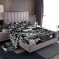 Vista 131 de jejeloiu Sea Turtle Sheet Set Ocean Creature Themed Sheets with Deep Pocket Fitted Sheet Sea Underwater World Bed Sheets Set Bed Reptile Tortoise