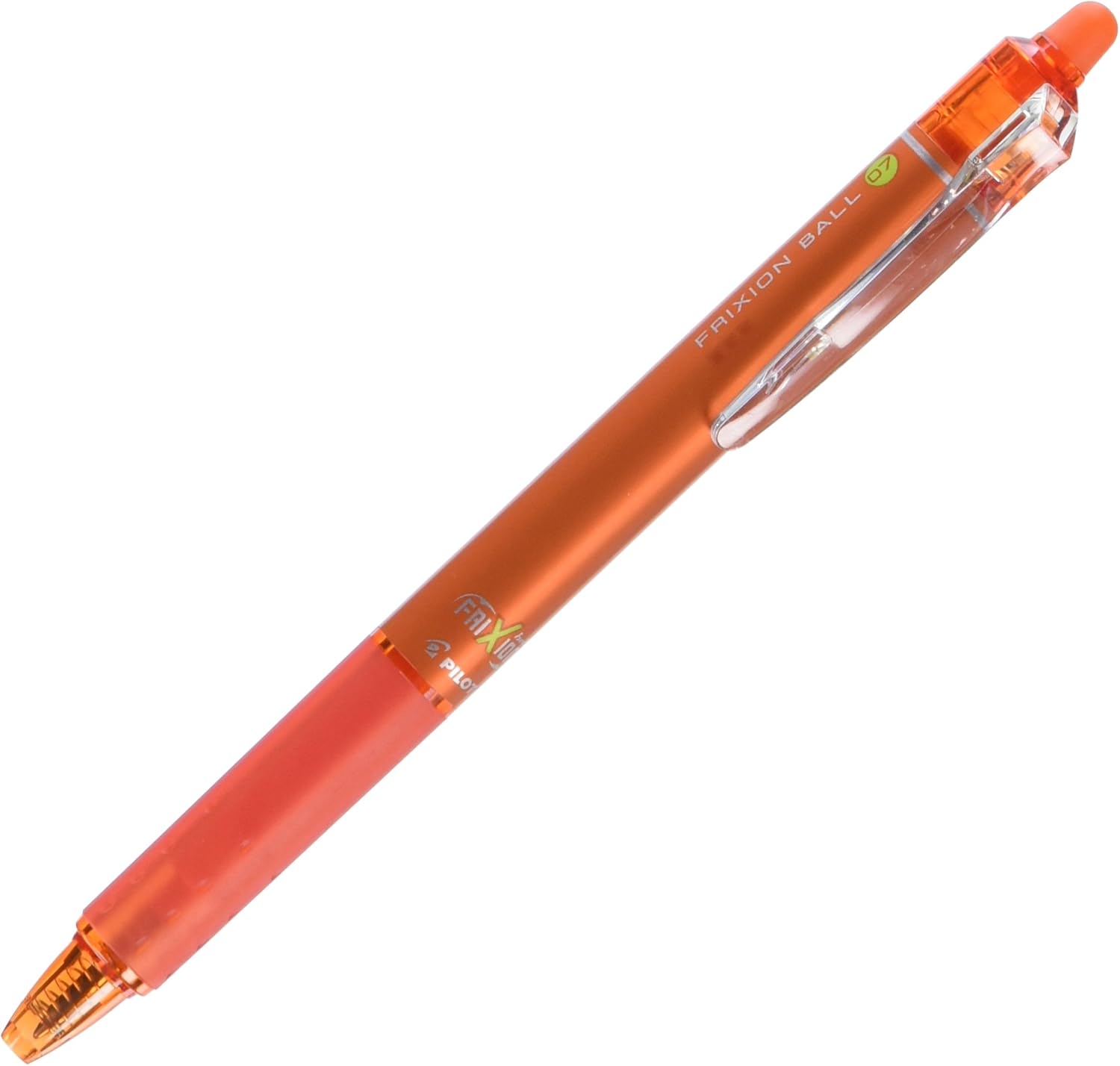Pentel Frixion Ball Knock 07 Ballpoint Pen, Orange (LFBK23FO) Amazon