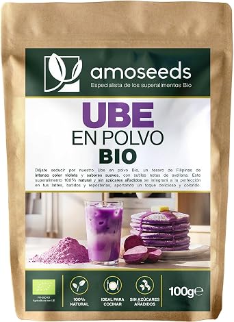 Ube Powder BIO 100g | Philippines | No Added Sugars or Dyes | 100% Natural and Pure | Smooth Flavor, Ideal for Smoothies and Pastries | Premium Quality