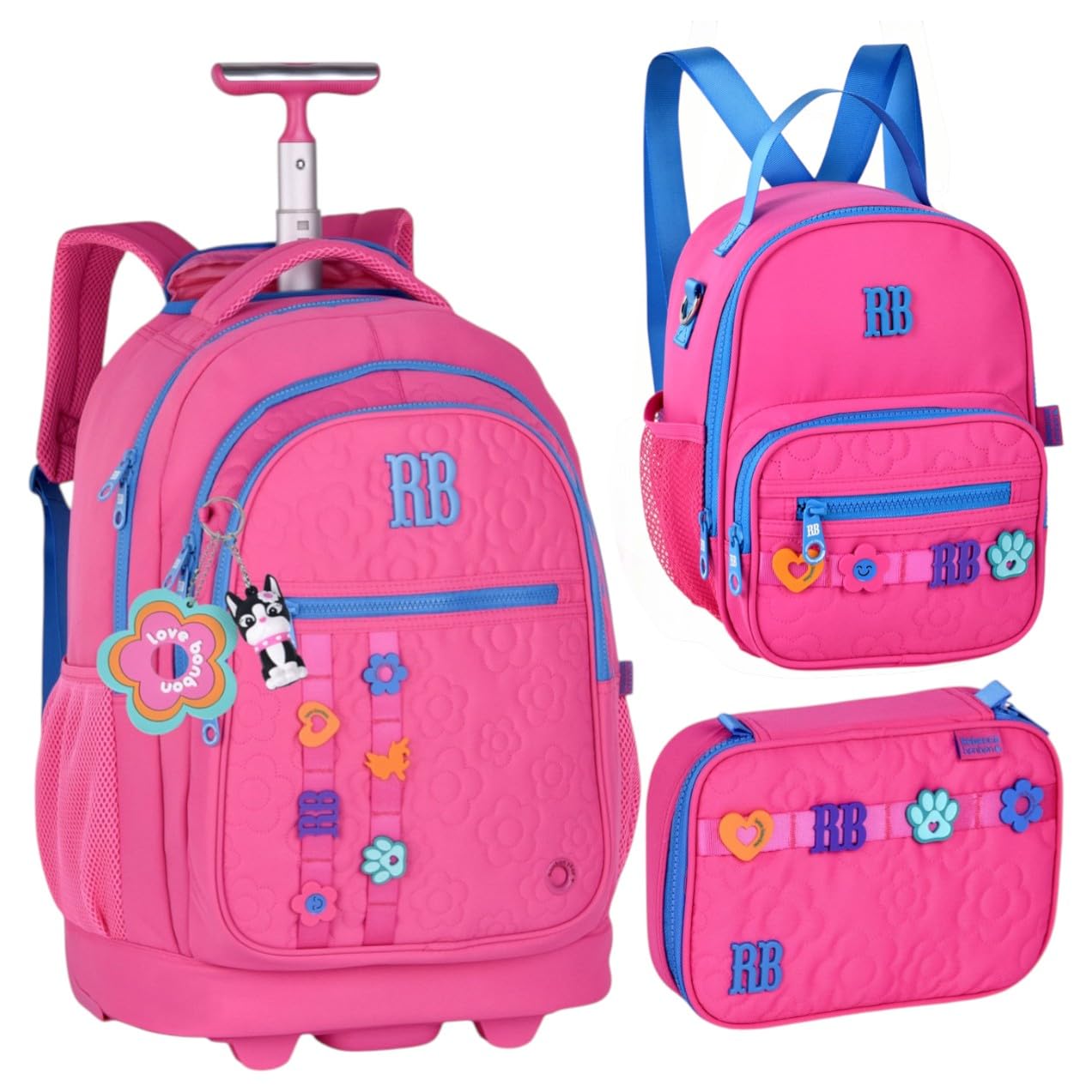 Rebecca Bonbon Kit Mochila Escolar com Rodinha, Lancheira e Estojo, 3 Peças, Poliéster, 45x35x22cm, Design RB Bonbon Lovers em promoção! Veja a oferta e mais achadinhos de Mochilas escolares 7 Hoje é o melhor dia para comprar Rebecca Bonbon Kit Mochila Escolar com Rodinha, Lancheira e Estojo, 3 Peças, Poliéster, 45x35x22cm, Design RB Bonbon Lovers com aquele preço maroto! Promoção! Aproveite a oferta! 7