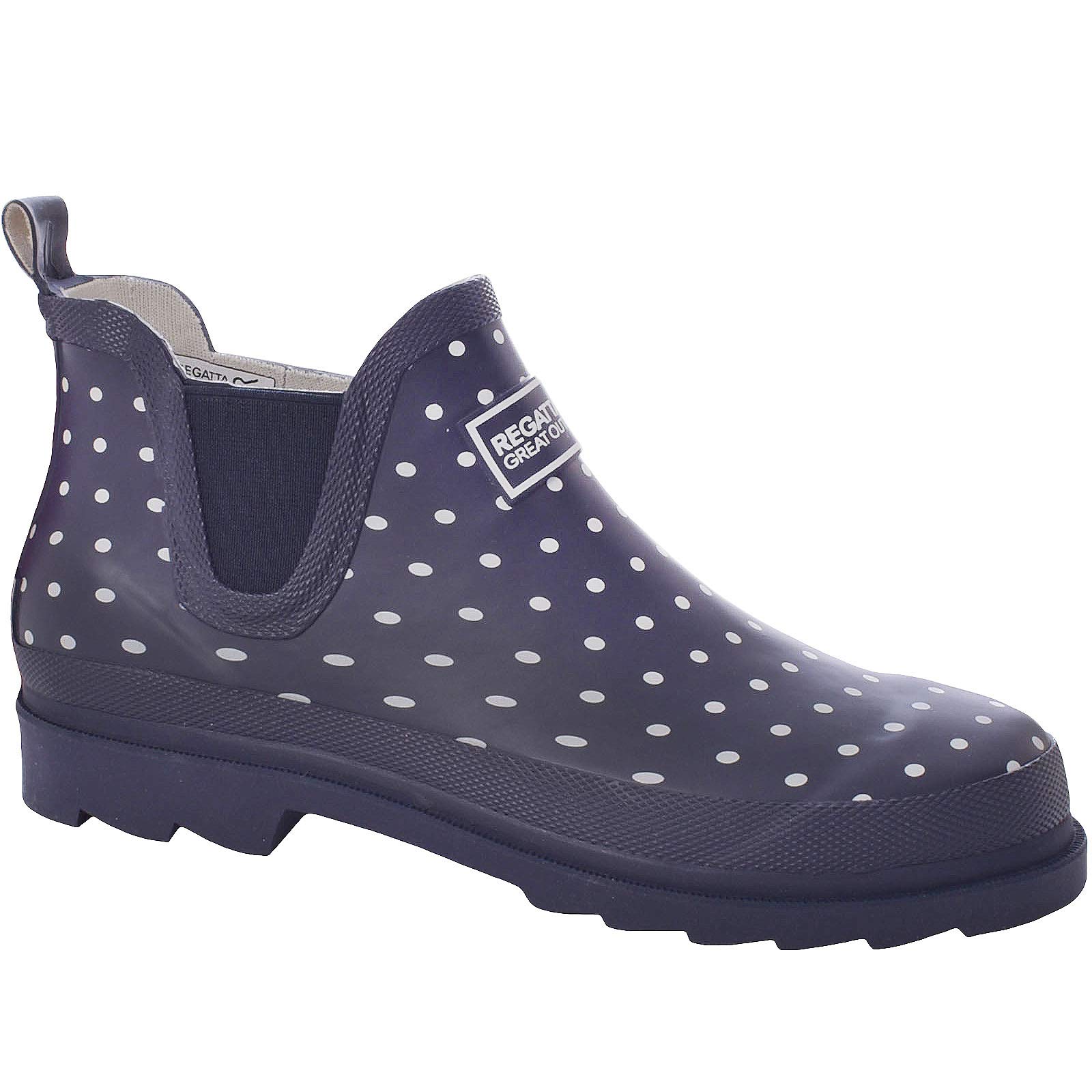 Regatta Womens Lady Harper Welly Navy Polka EU37/UK4