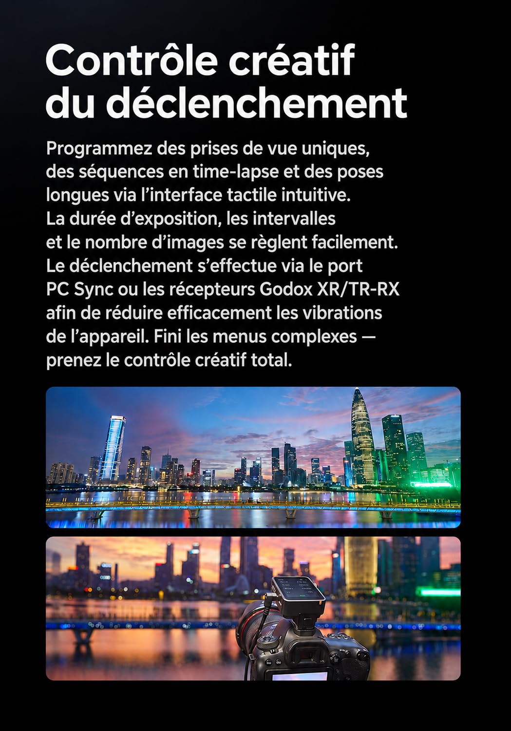 Godox X3 Pro-S X3Pro S TTL Déclencheur Flash sans Fil pour Sony,Contrôle par App Bluetooth & Déclenchement à Distance, 2.4GHz HSS TCM Modes Système X avec Écran Tactile, Version Améliorée du X3-S.