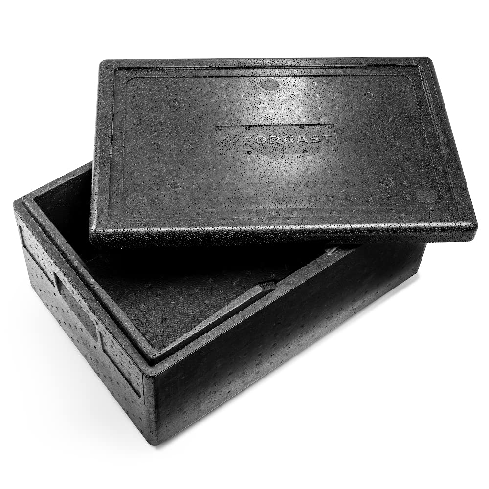 Contenitore Termico GN 1/1, Thermobox, Scatola Termica per il Transporto, Universal Eco Line, con Coperchio, Modello per Panettieri e Pasticceri, Dimensioni 60x40x28,3 cm