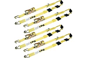 VULCAN Autohauler Car Tie Down Straps with J Hooks