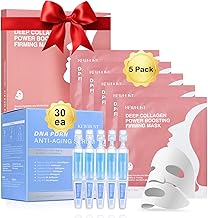 5 Pack Bio- Collagen Mask Real Deep Mask Overnight + 30 EA Salmon DNA PDRN Anti-Aging Facial Serum