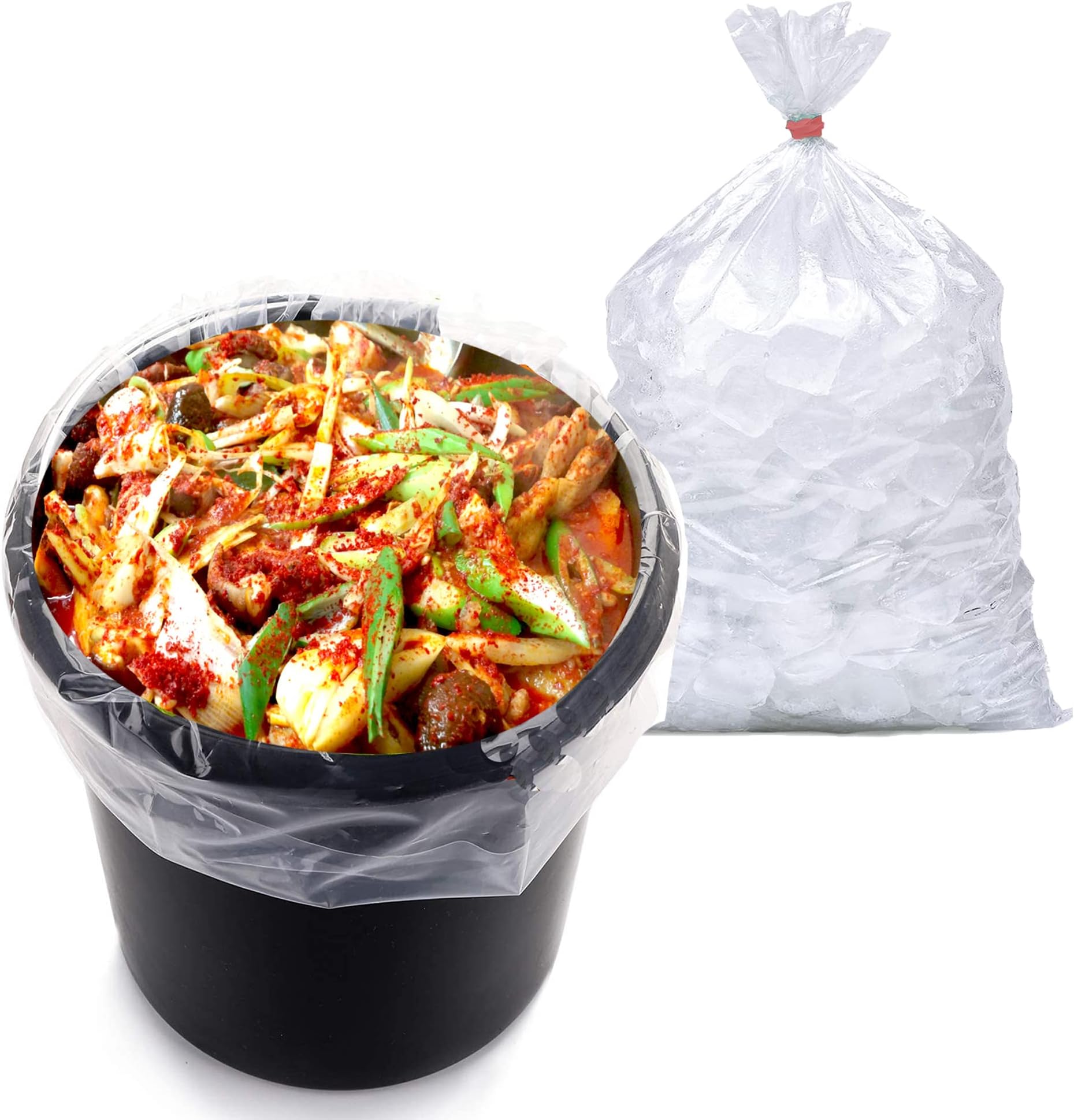 5 Gallon Food Grade Bucket Liner Turkey Brine Bags for Marinating and Brining, Extra Heavy Duty Leak Proof Multifunctional Storage Bags, 10PCS
