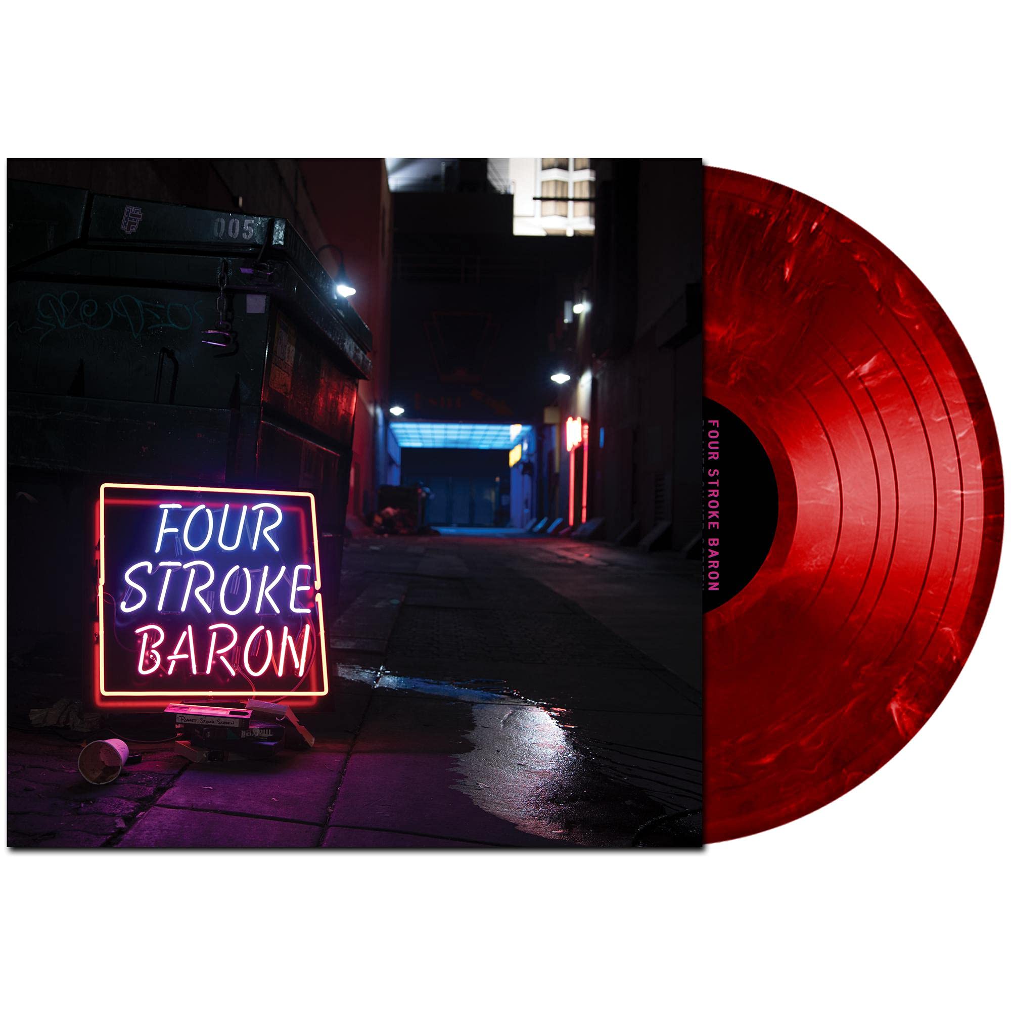 FOUR STROKE BARON - Planet Silver Screen (reissue) - clear vinyl LP + insert