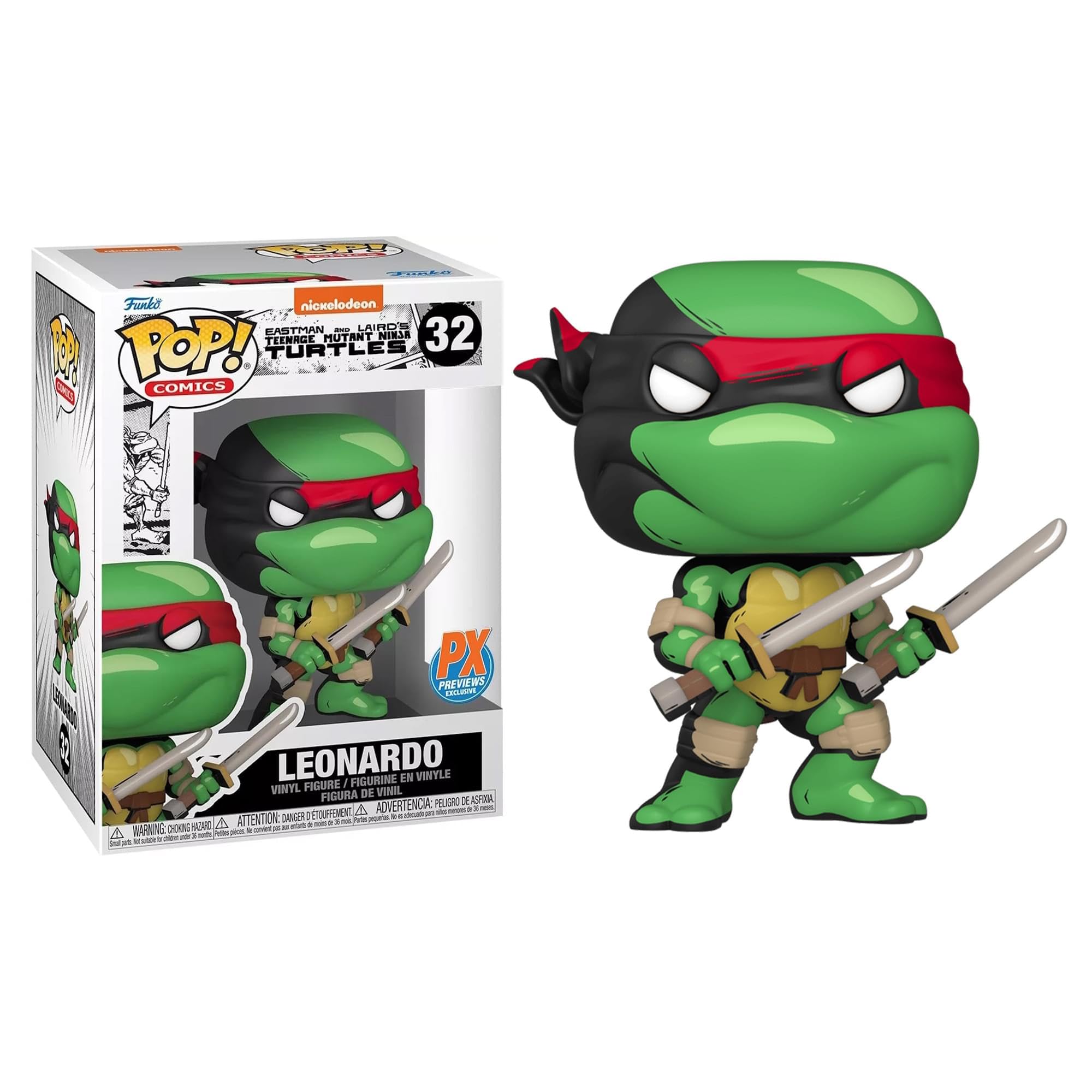 トップス TOKUKO VOL Amazon.com: POP Comics TMNT Leonardo PX Vinyl Figure - ST