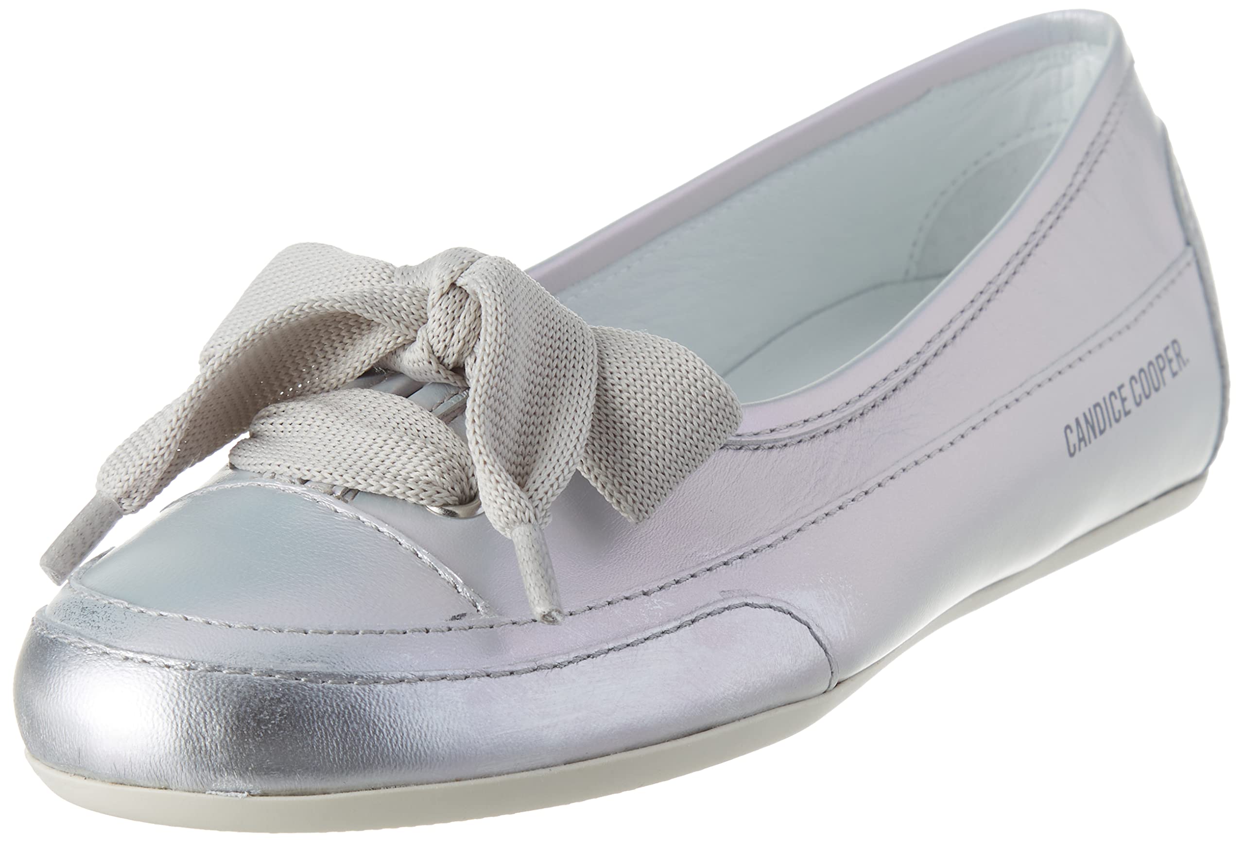 Candice Cooper Women's Candy Bow Ballet Flats, Grey, EU 36
