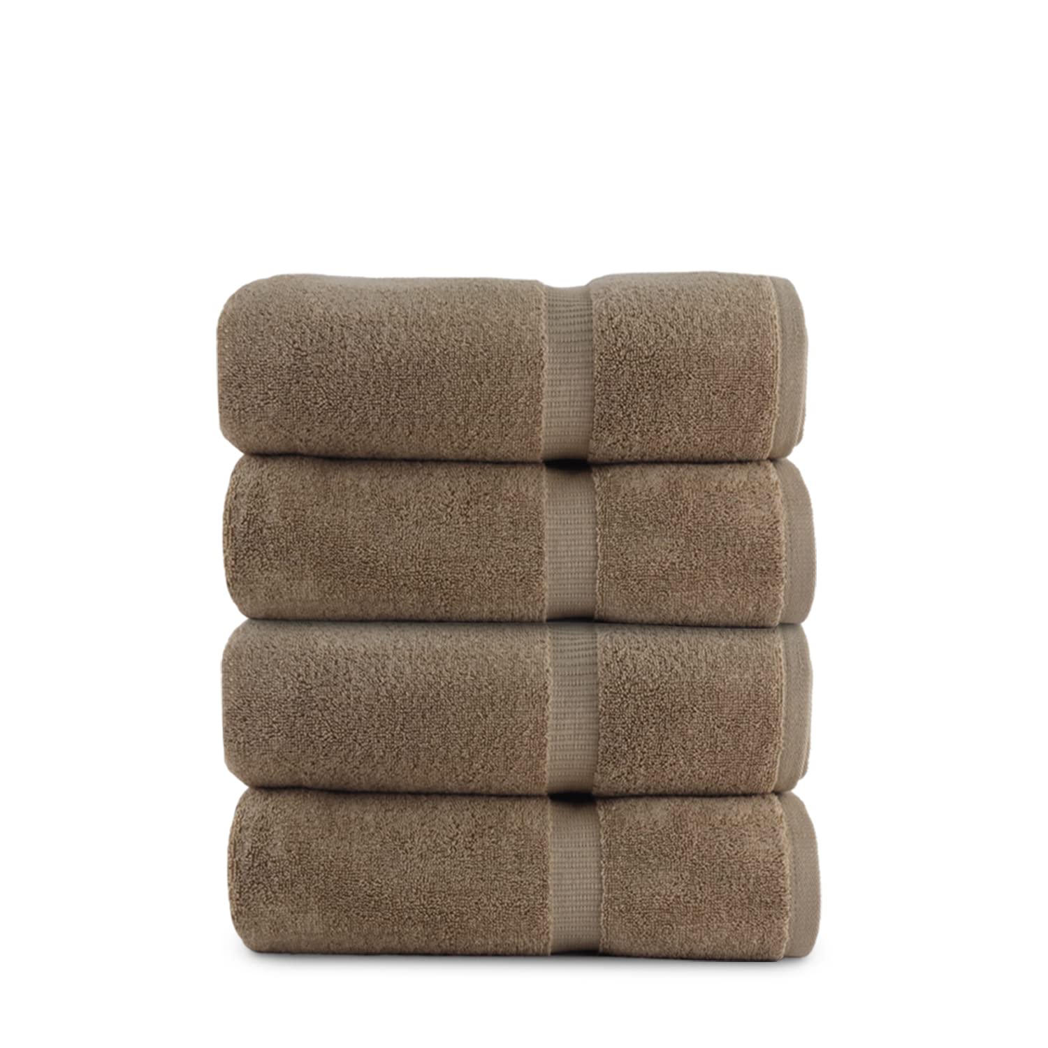 belem Bath Towels for Home, 100% Cotton, Luxury Hotel Plush & Highly Absorbent Towels for Bathroom, Spa, Hotel & Everyday use - Pack of 4-27x50