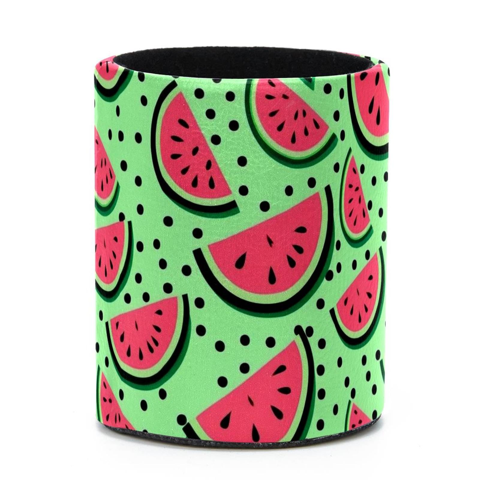 VAPOKF Round Pencil Holders for Desk, Watermelon Pen Holders Pen Pot Makeup Brushes Storage Desktop Stationery Supplies Organiser for Home Office