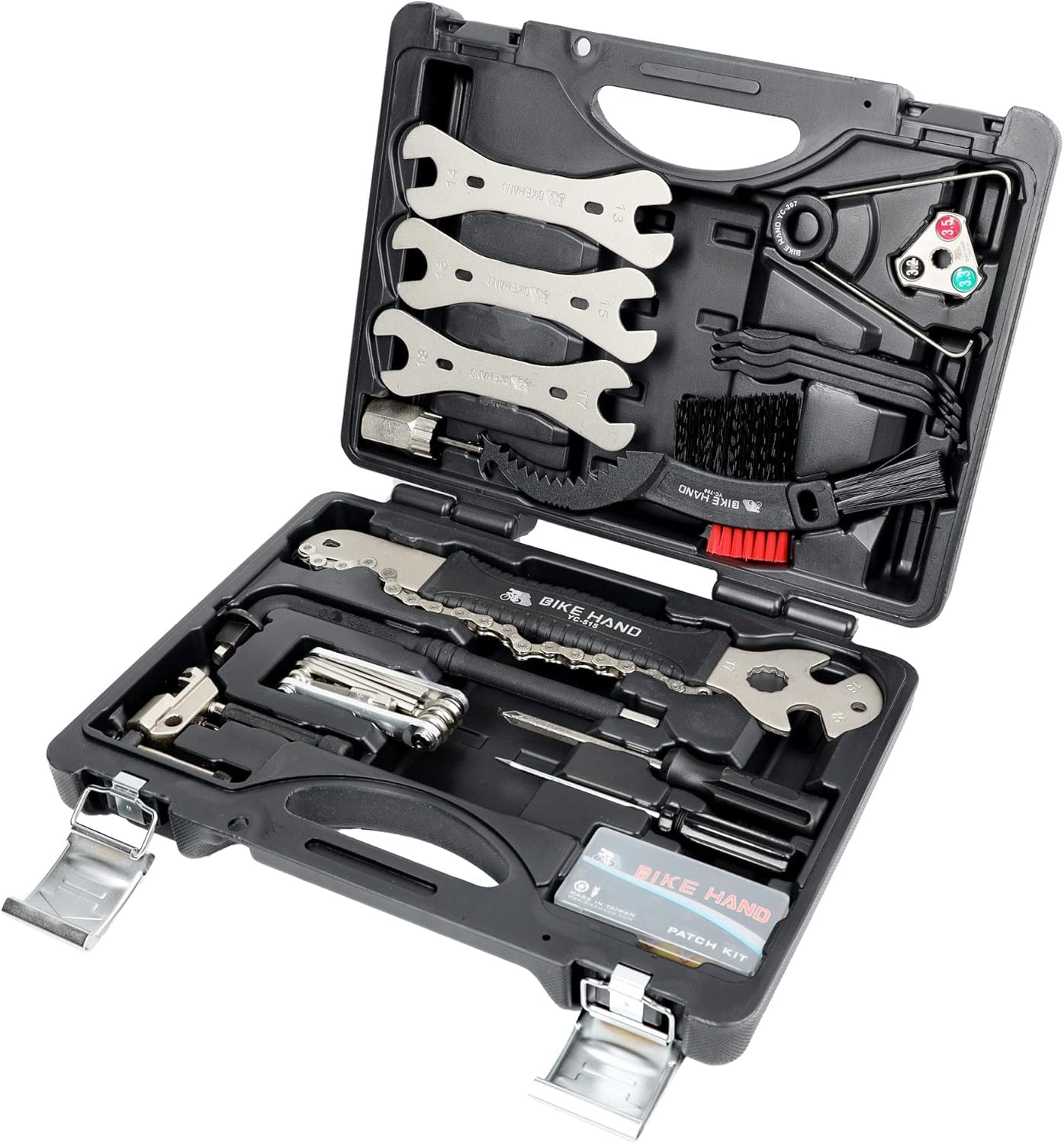 Bikehand Fiets Reparatie Tool Kit met Momentsleutel - Kwaliteit Gereedschap Kit Set voor Mountainbike Racefiets Onderhoud in een nette Opbergkoffer