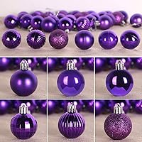 Vista 103 de GameXcel - Esferas navideñas grandes y ornamentos colgantes para árbol de Navidad que no se rompen