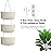TeoKJ Over the Door Hanging Baskets, 3-Tier Woven Cotton Storage Organizer Bag with Hooks Wall-Mounted Decorative Nursery Kitchen Baskets - White