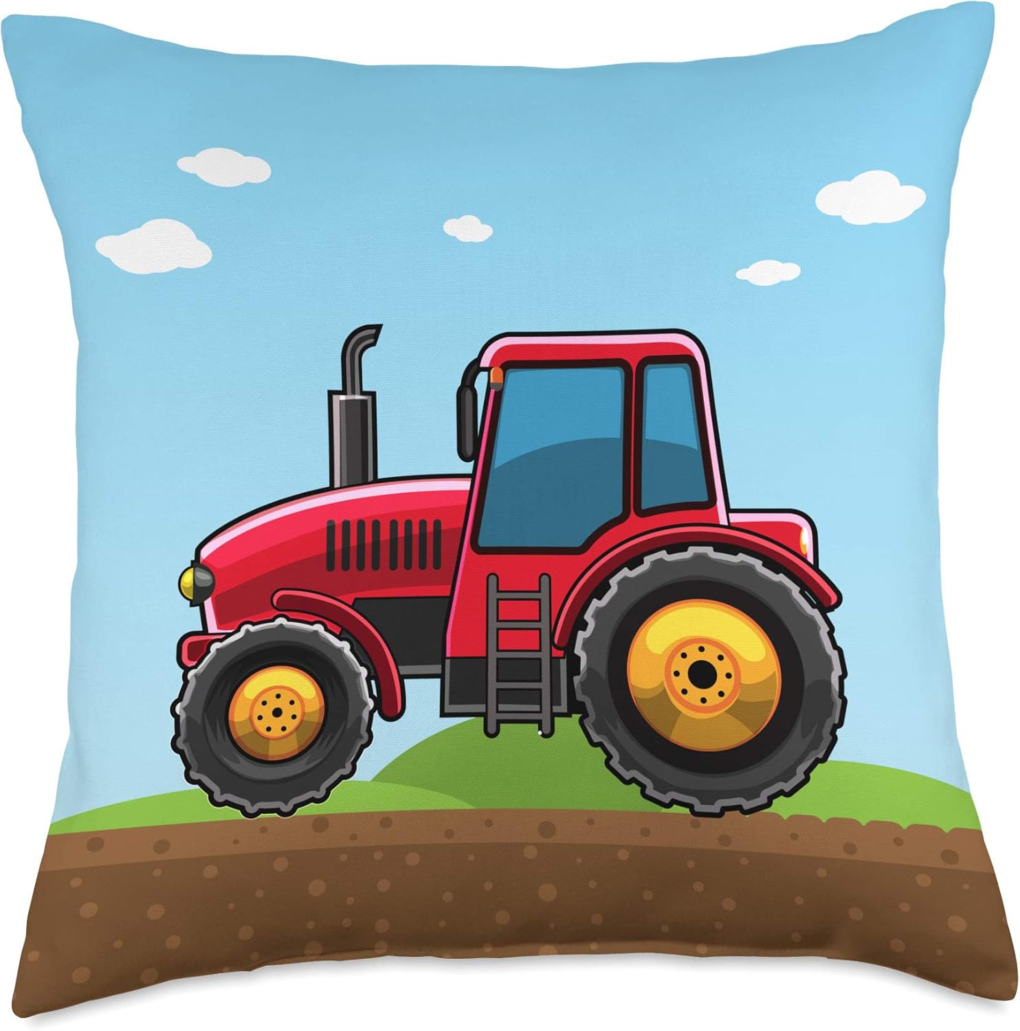 Awesome Tractor Farm Room Decor for Toddler Boy Tractor Gift Throw Pillow