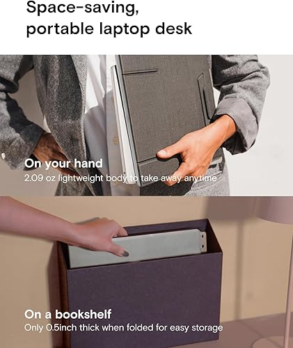 Miniatura 6 de MOFT Escritorio plegable para laptop, portátil y mini soporte para computadora portátil para viajes y oficina en casa, diseño ergonómico con ángulos