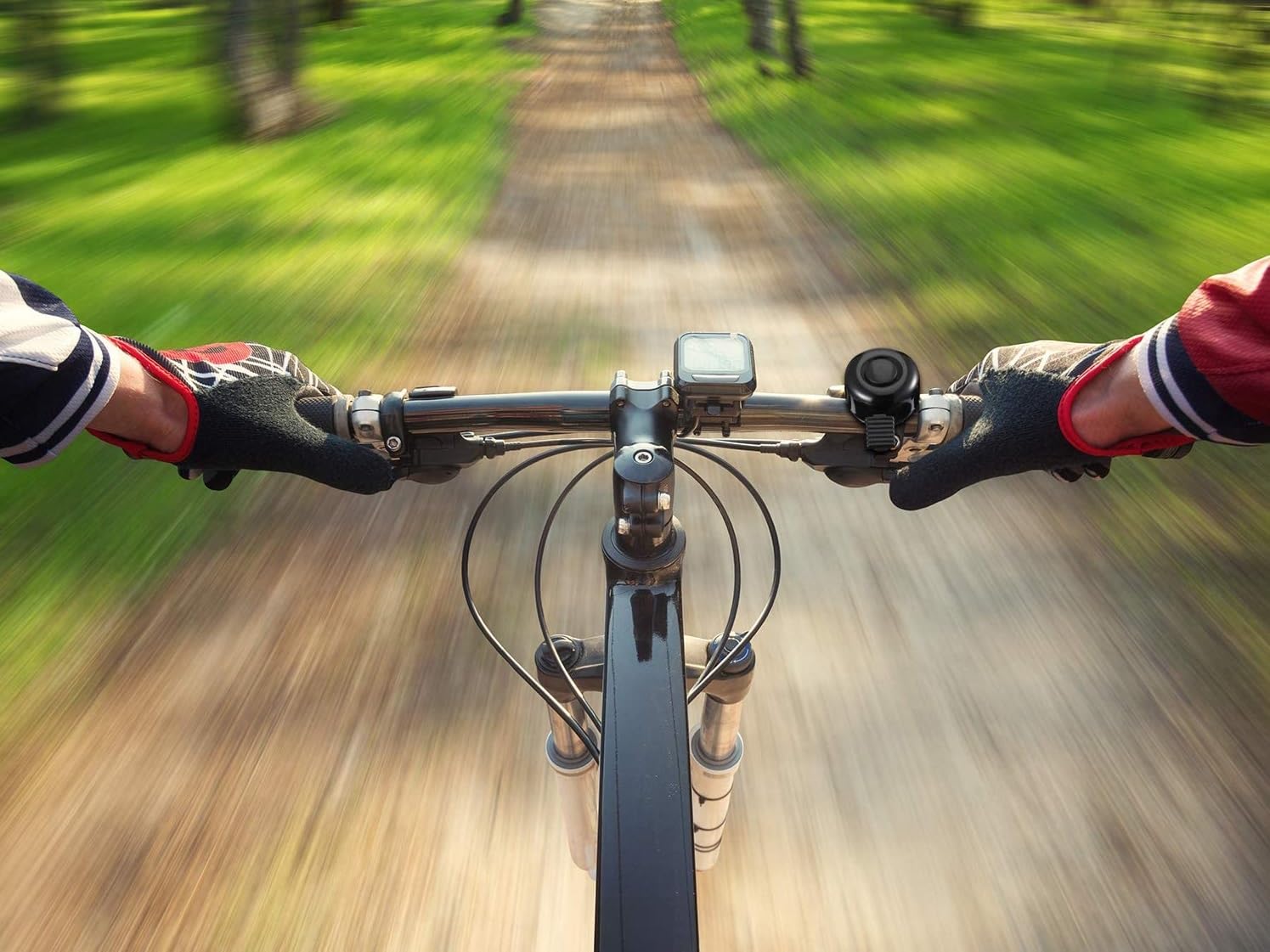 Dzwonek rowerowy MartOm Metalowy, Mechaniczny, Głośny URBAN, Mini dzwonek rowerowy Dzwonek rowerowy Mountainbike Głośny, Wytrzymały MTB Dzwonek rowerowy dla dzieci i dorosłych - Czarny