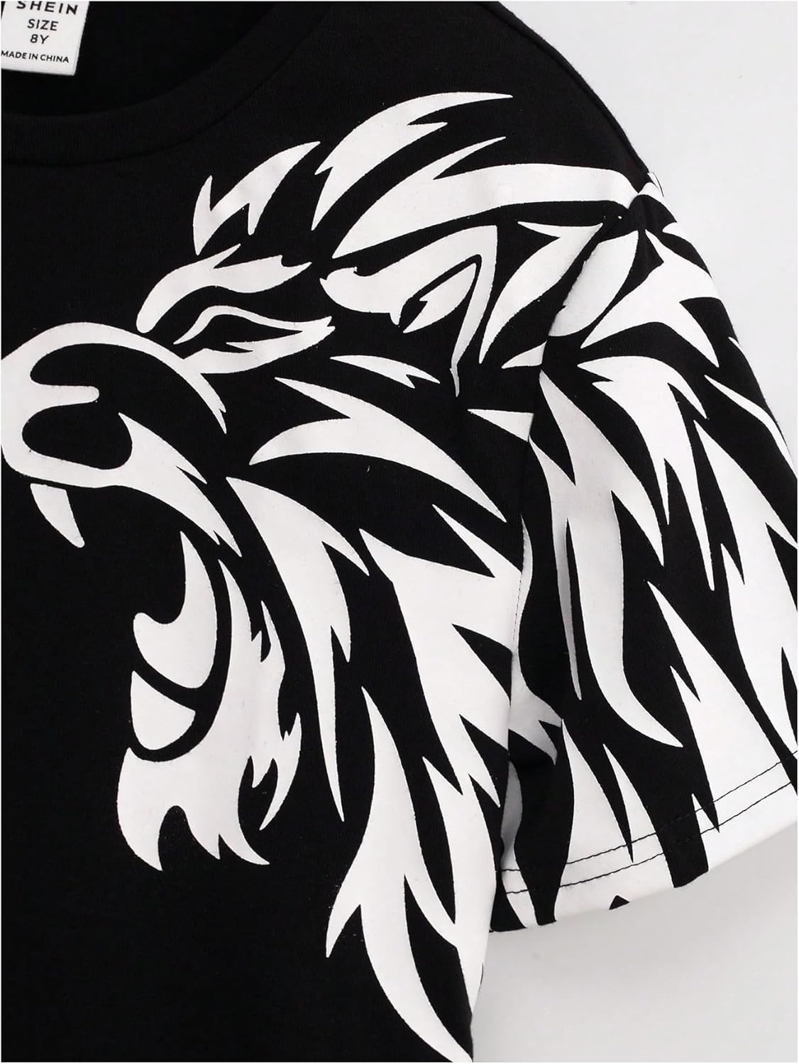 SweatyRocks Boy's Letter Print T Shirts Crew Neck Short Sleeve Graphic Tees Tops - Image 4