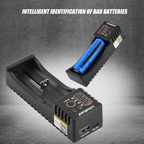 Miniatura 5 de Cargador inteligente, cargador de batería LED inteligente universal, mini batería USB multifunción AA rápida 1.2 V / 3.7 V / 3 V / 3.85 V