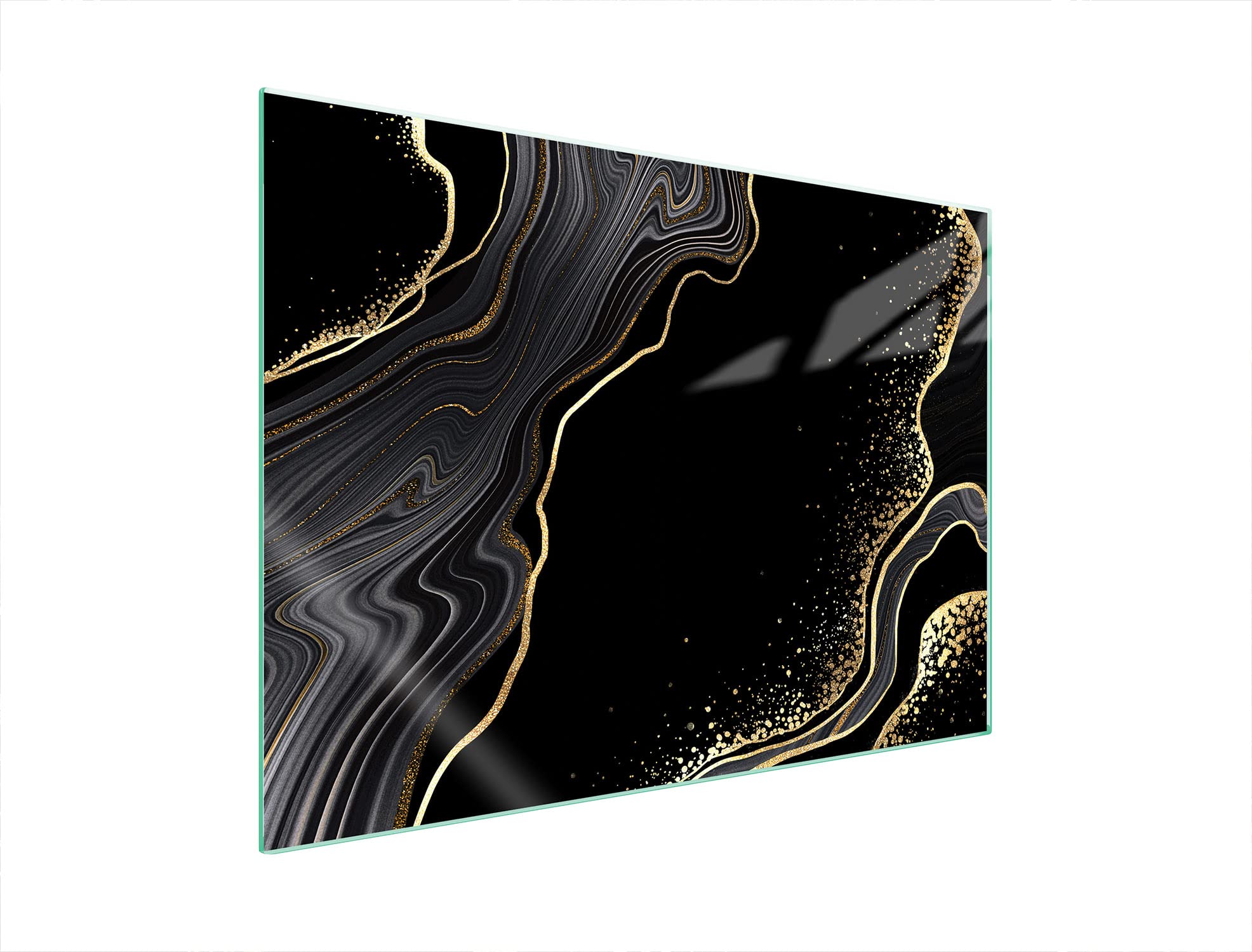 Placa protectora de vitrocerámica 70 x 52 cm 1 pieza cocina eléctrica universal para inducción protección contra salpicaduras tabla de cortar de vidrio templado como decoración, MÁRMOL