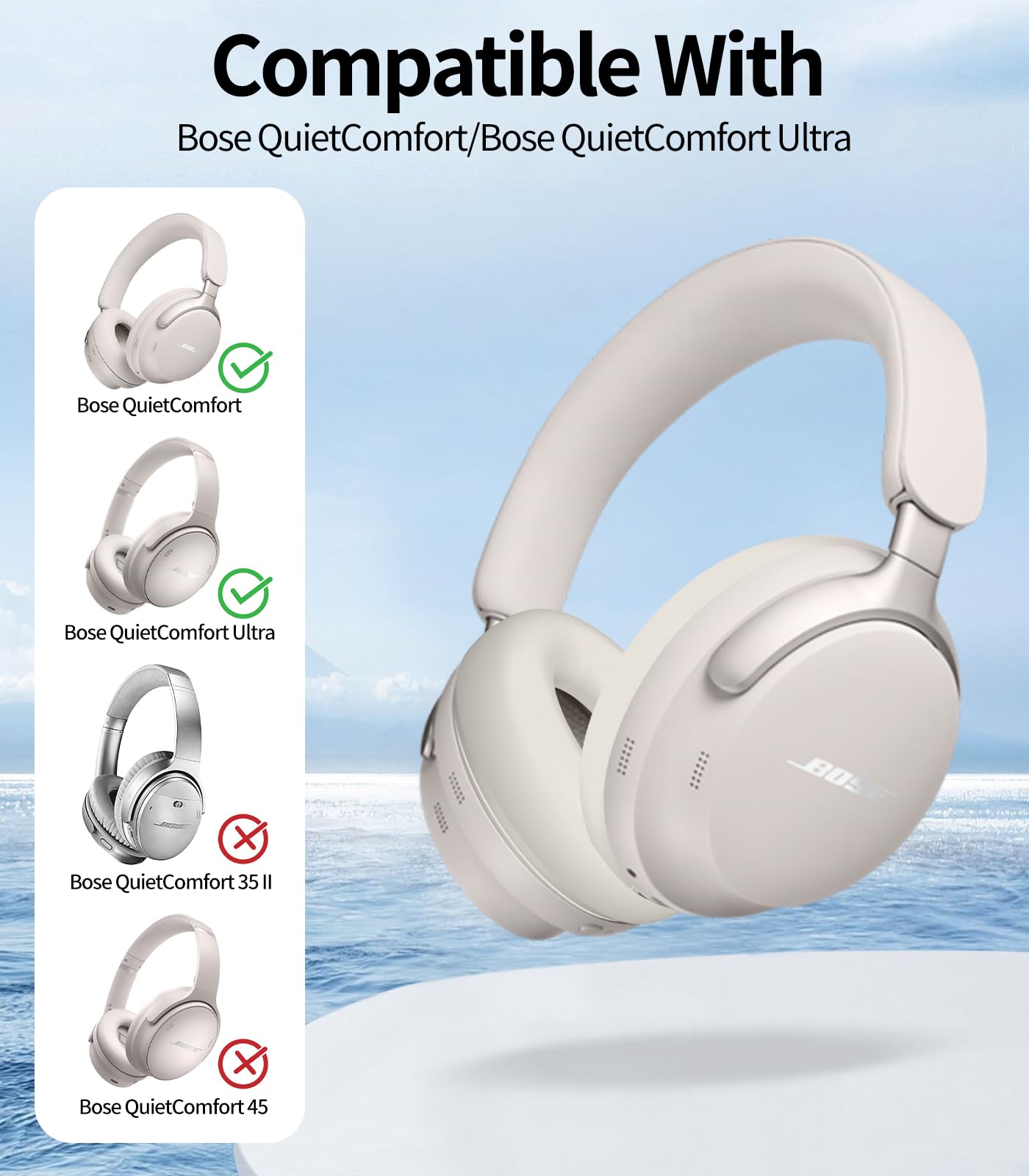 Amazon.com: WADVCU Silicone Case for Bose QuietComfort/Bose