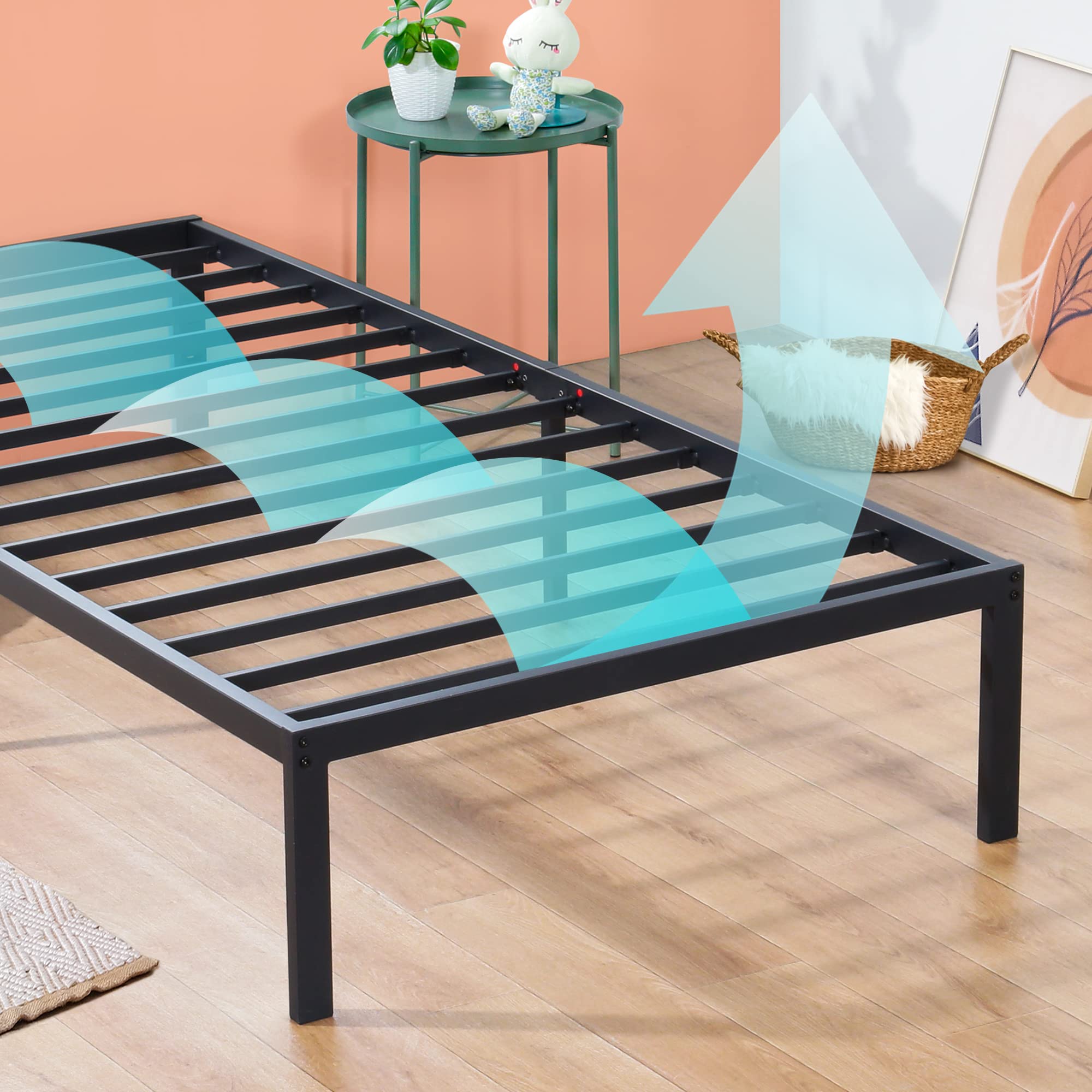 Amazon｜オリースリープ(Olee Sleep) ベッドフレーム ブラック  