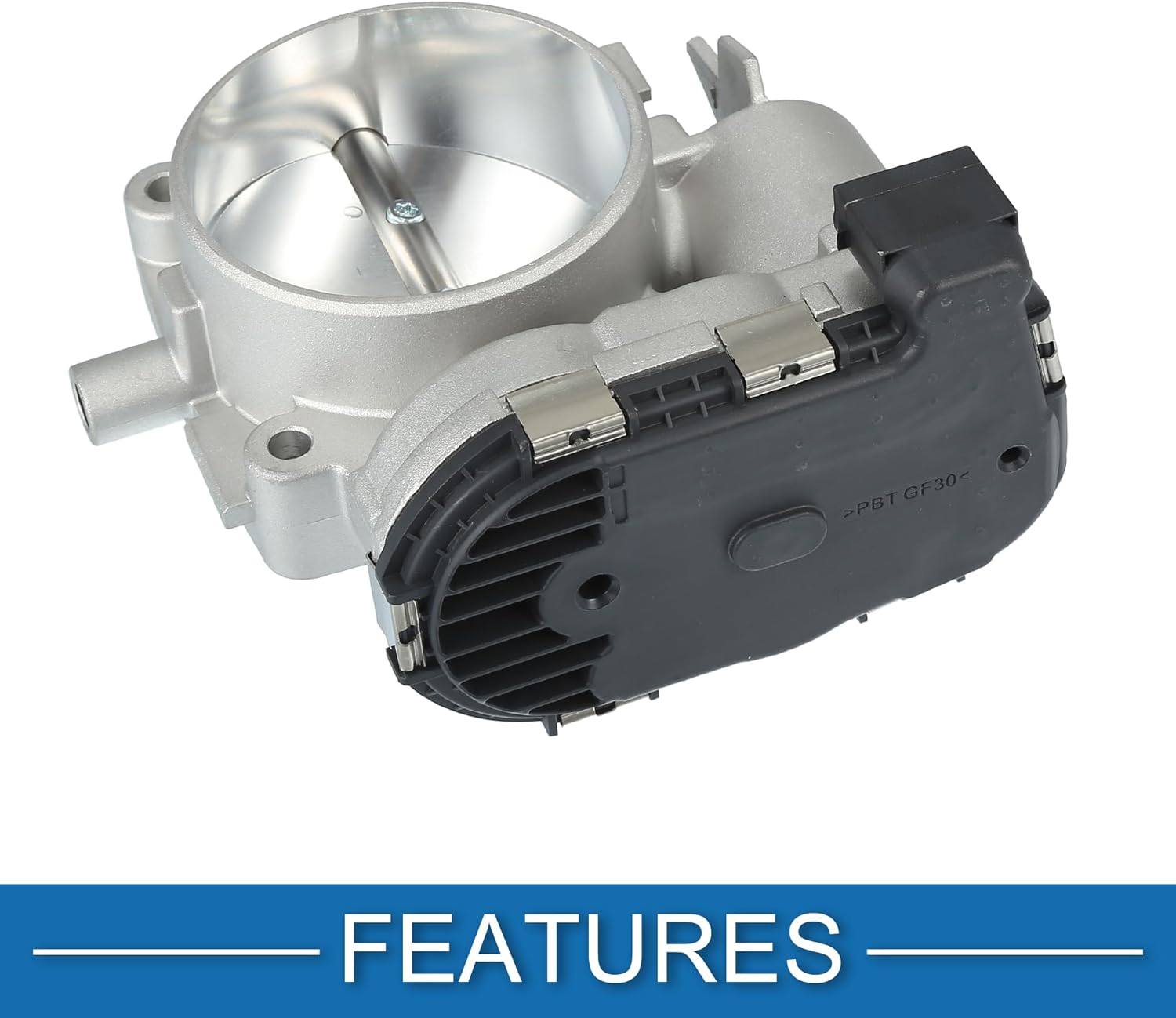 Throttle Body Assembly No.113-141-01-25 Throttle Body Actuator for Mercedes-Benz C 230 1.8L 2005 Aluminum Alloy Silver Tone