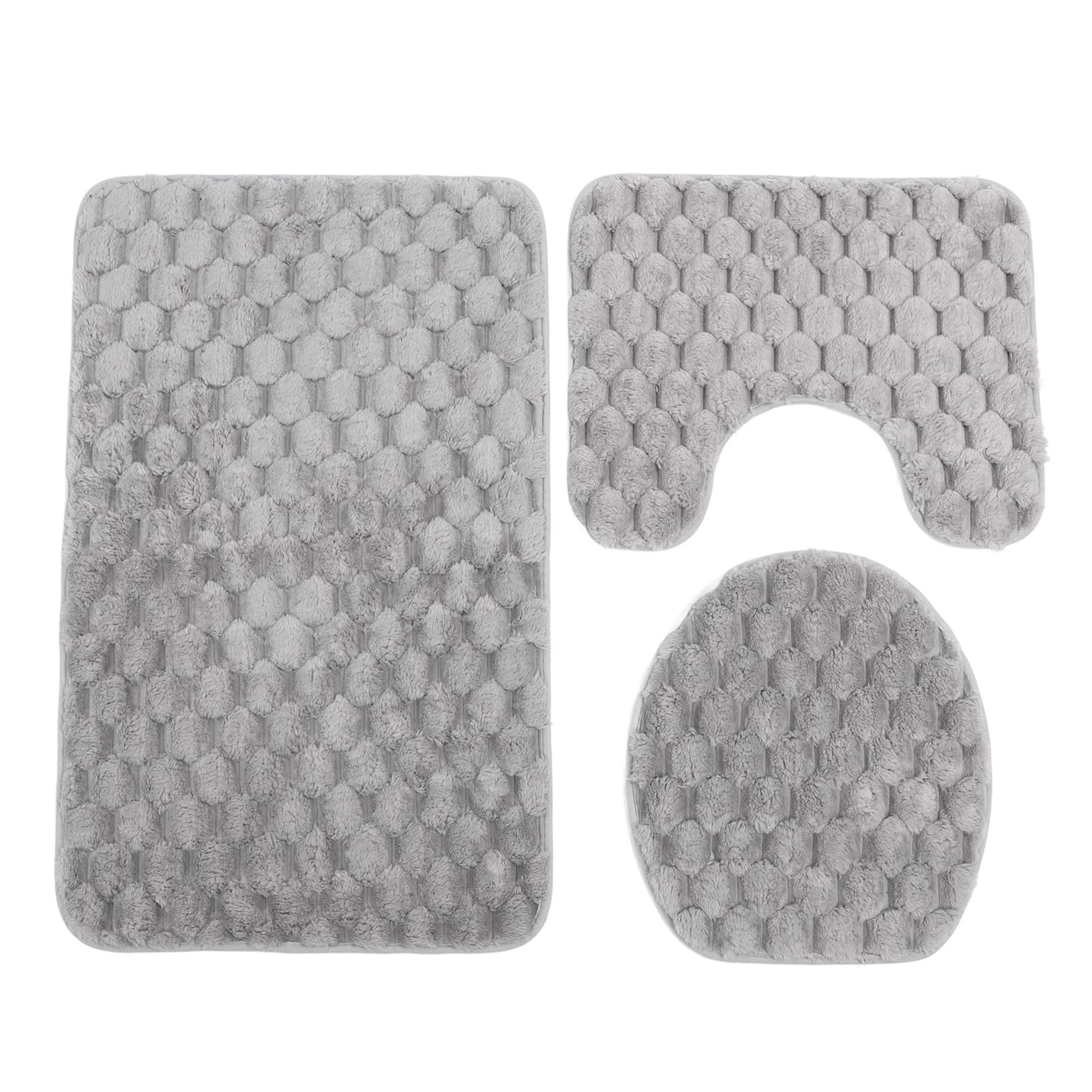 Tapis de toilette tufté chaud et absorbant pour une salle de bain élégante