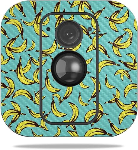 Miniatura 37 de MightySkins - Skin de fibra de carbono para cámara Blink XT para exteriores, chips dorados, acabado de fibra de carbono texturizado, protector