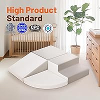 Vista 2 de Bloques de espuma para escalada para niños: juguetes para niños pequeños para diversión en interiores y exteriores - Estructura de juego de cuero PU