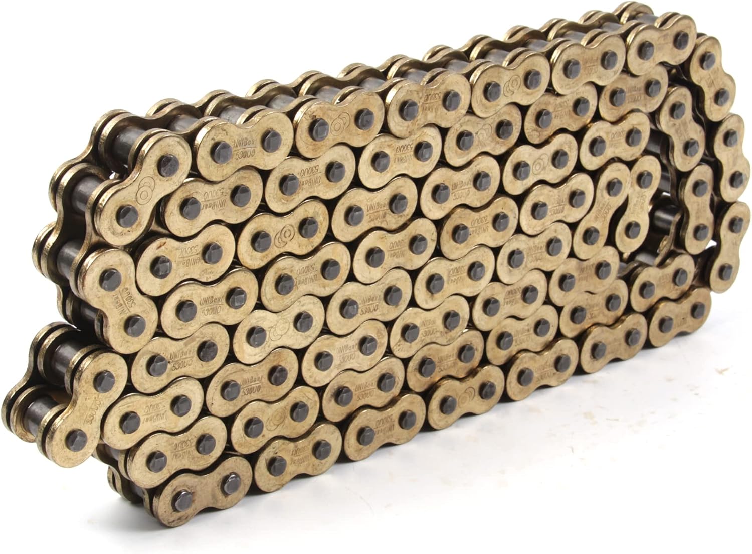Arashi 530 O-Ring Drive Chain 120 Links with Connecting Master Link for Motorcycle Honda Yamaha Suzuki ATV Dirt Bike 10,000 lbs Tensile/Replacement Parts Accessories Gold