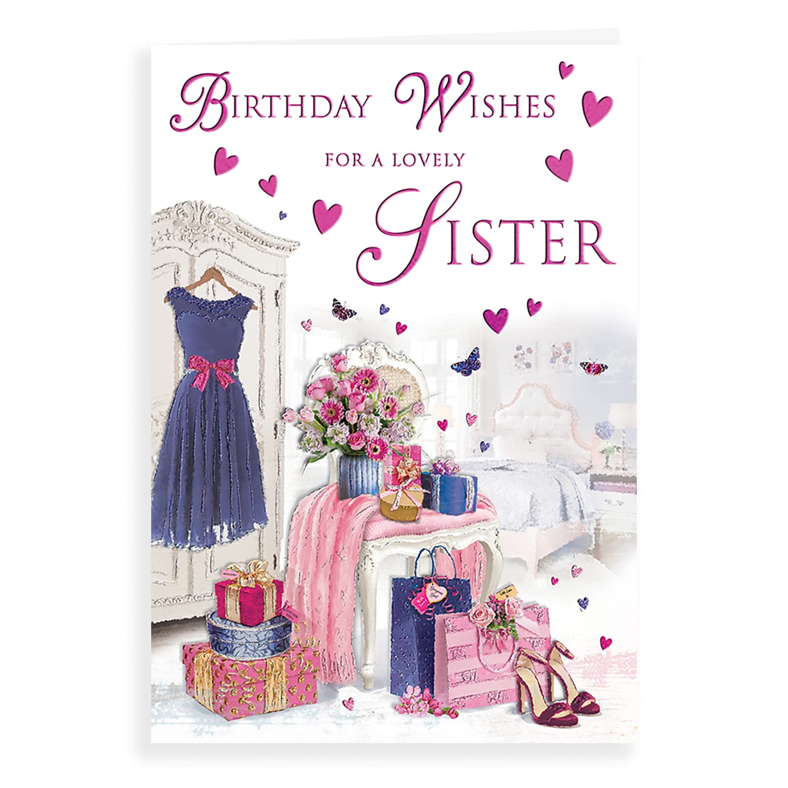 Regal Publishing Geburtstagskarte Für Schwester – 22,9x15,2 Cm, Hochwertig, Mit Umschlag, In Großbritannien Hergestellt