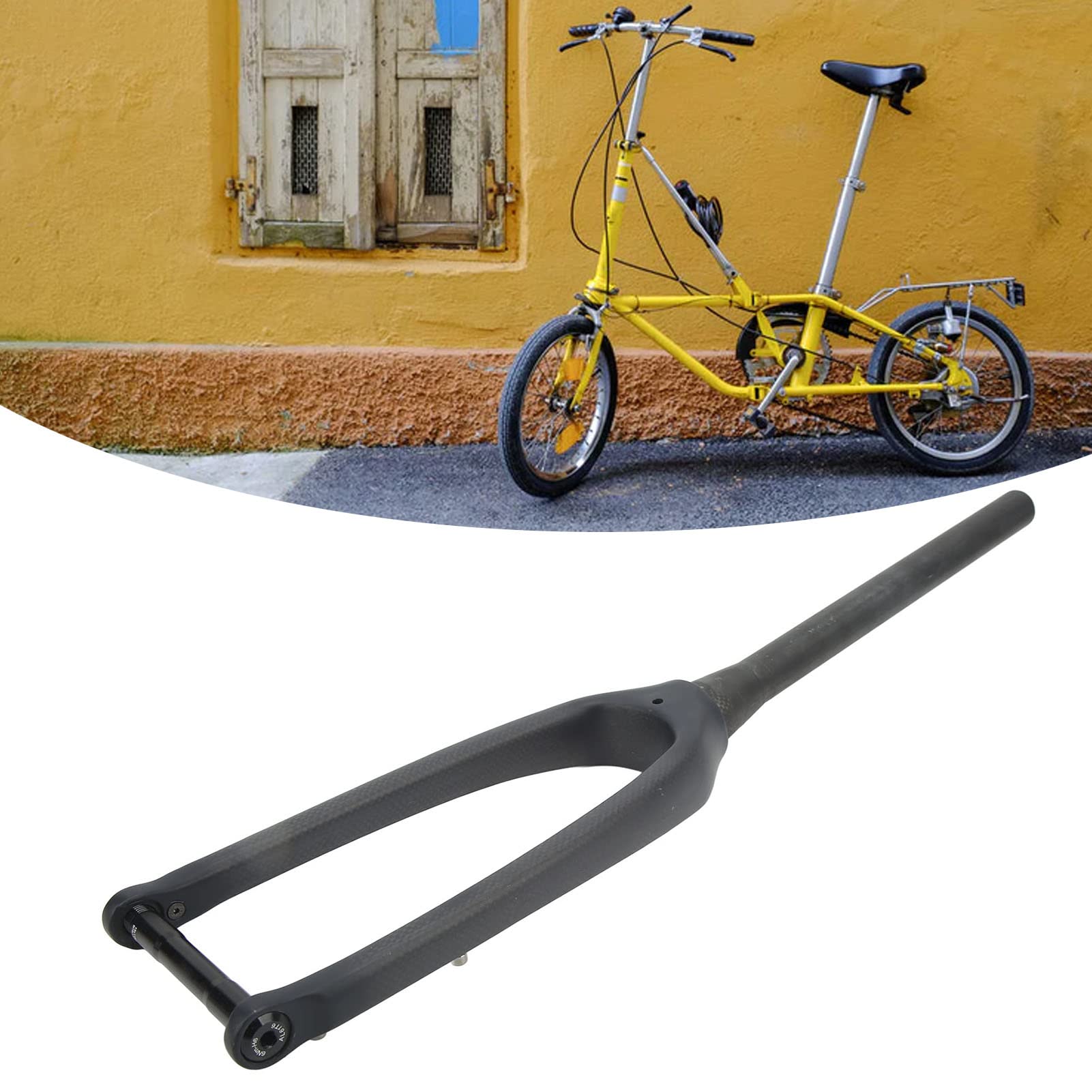 Amazon | 20インチ自転車フロントフォーク、406 3Kマット軽量