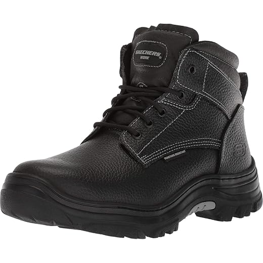 Skechers Men's Burgin-Tarlac Industrial Boot, Black, 11