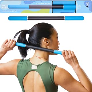 RAD Rod Mini 16in Compact Deep Tissue Massage Roller Stick - Travel-Ready Myofascial Release for Legs, Back, Neck, Arms & Recovery