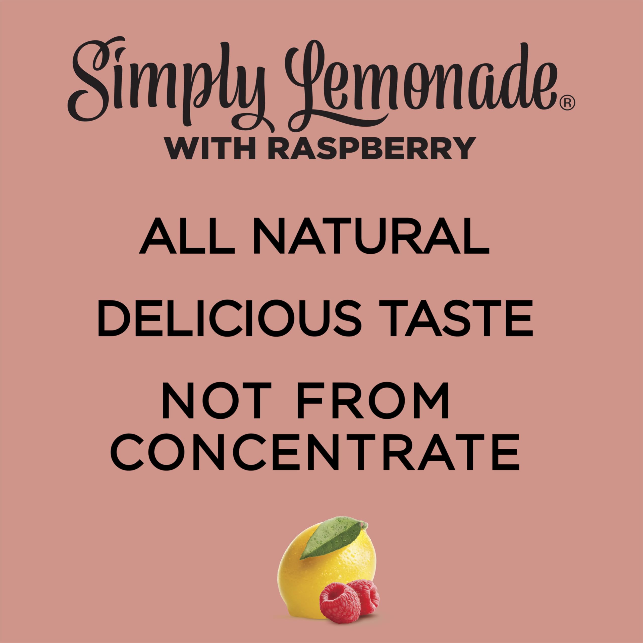 Simply Lemonade with Raspberry All Natural, 52 Fl Oz Bottle - 5