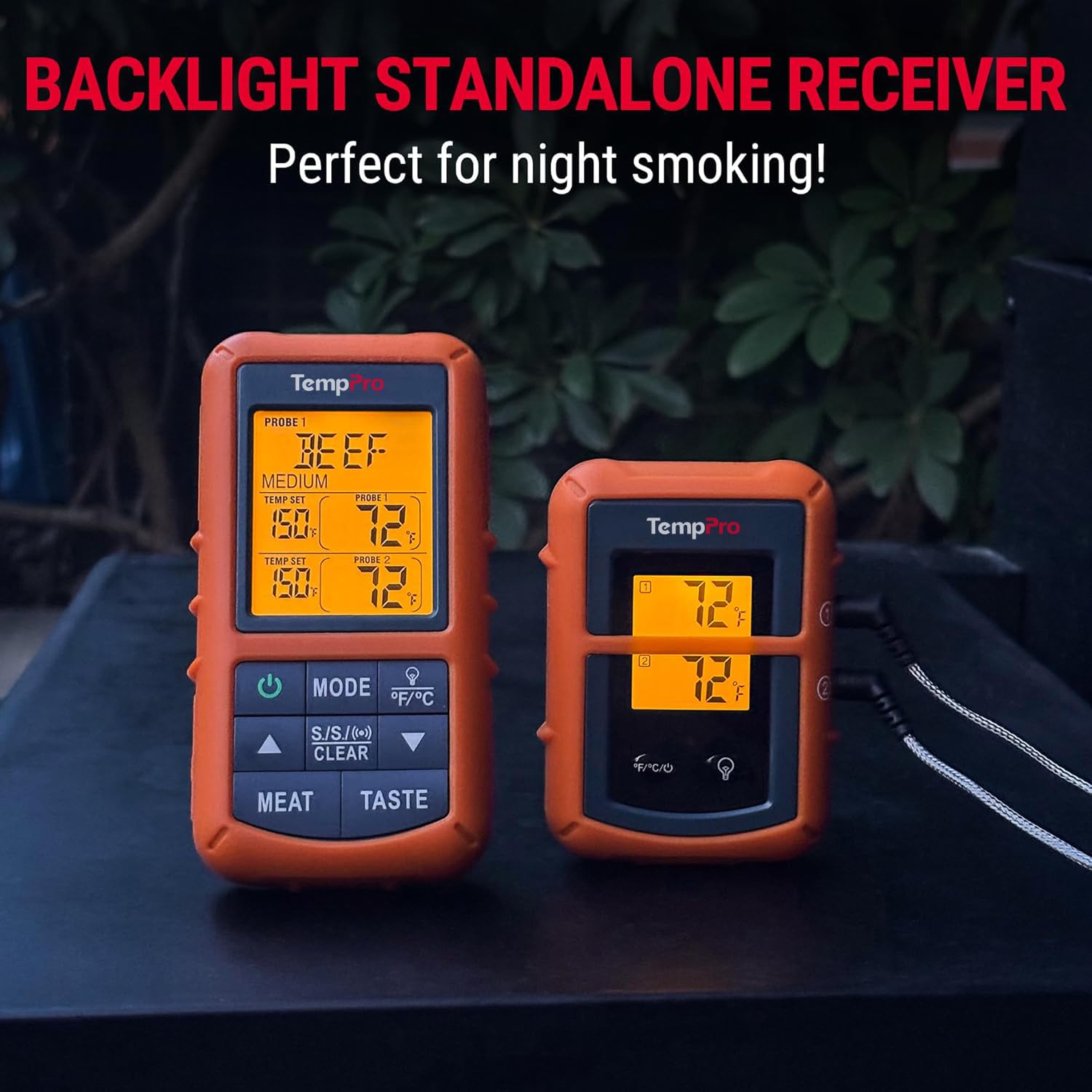ThermoPro TP20 Termometro Cucina Termometro Barbecue Termometro da Cucina Digitale a Distanza Senza Fili con Doppia Sonda per Cottura Cibo Carne Forno Griglia Barbecue