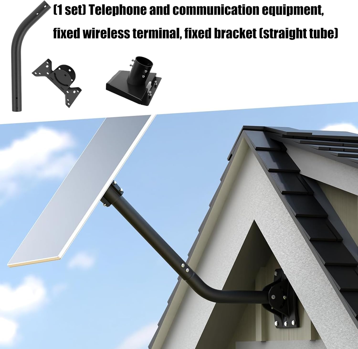 衛星アンテナ用の複数の表面の設置 安全な取り付け用の 360 度回転可能なブラケット 金属取り付けアダプター