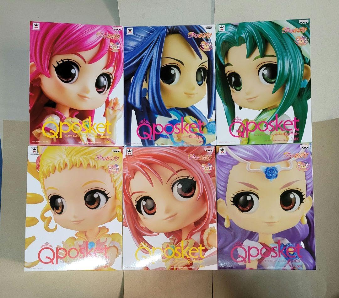 Amazon.co.jp: Qposket プリキュア5 フィギュア 全6種 パールカラー 