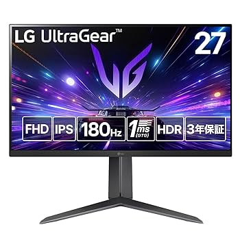 ディスプレイ・モニター本体 LG 27GL650F-B Amazon.com: LG 27GL650F-B 27 Inch Full HD Ultragear G-Sync
