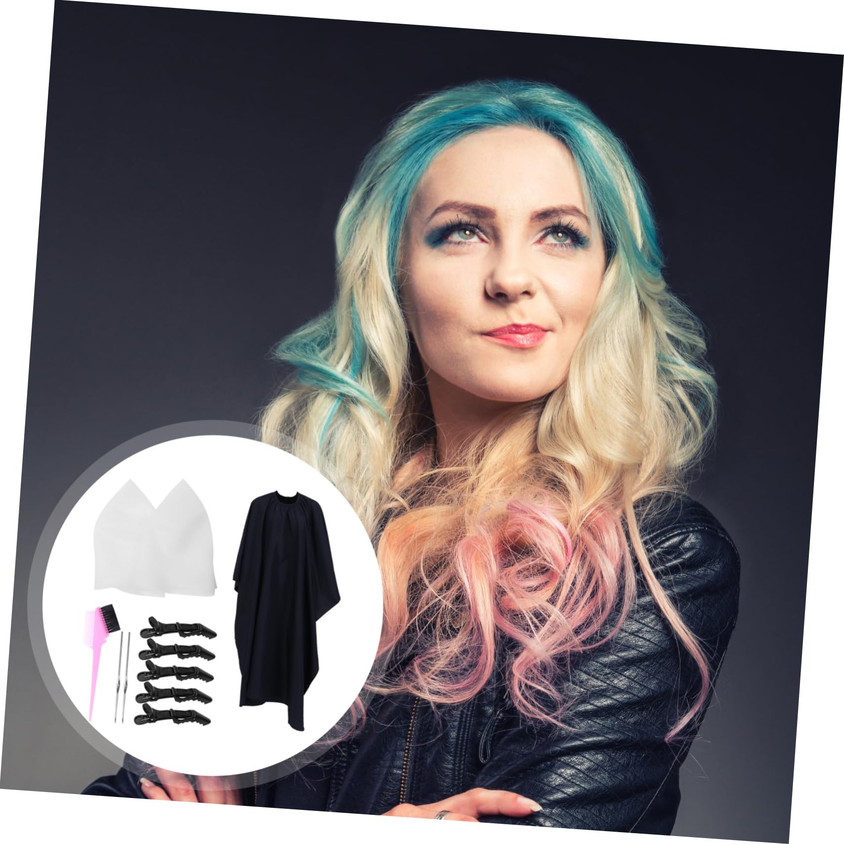 CALLARON 11pezzi Kit per Tintura Capelli in Silicone Spazzola Clip e Ganci Riutilizzabili per Mèches e Colorazione Fai da Te
