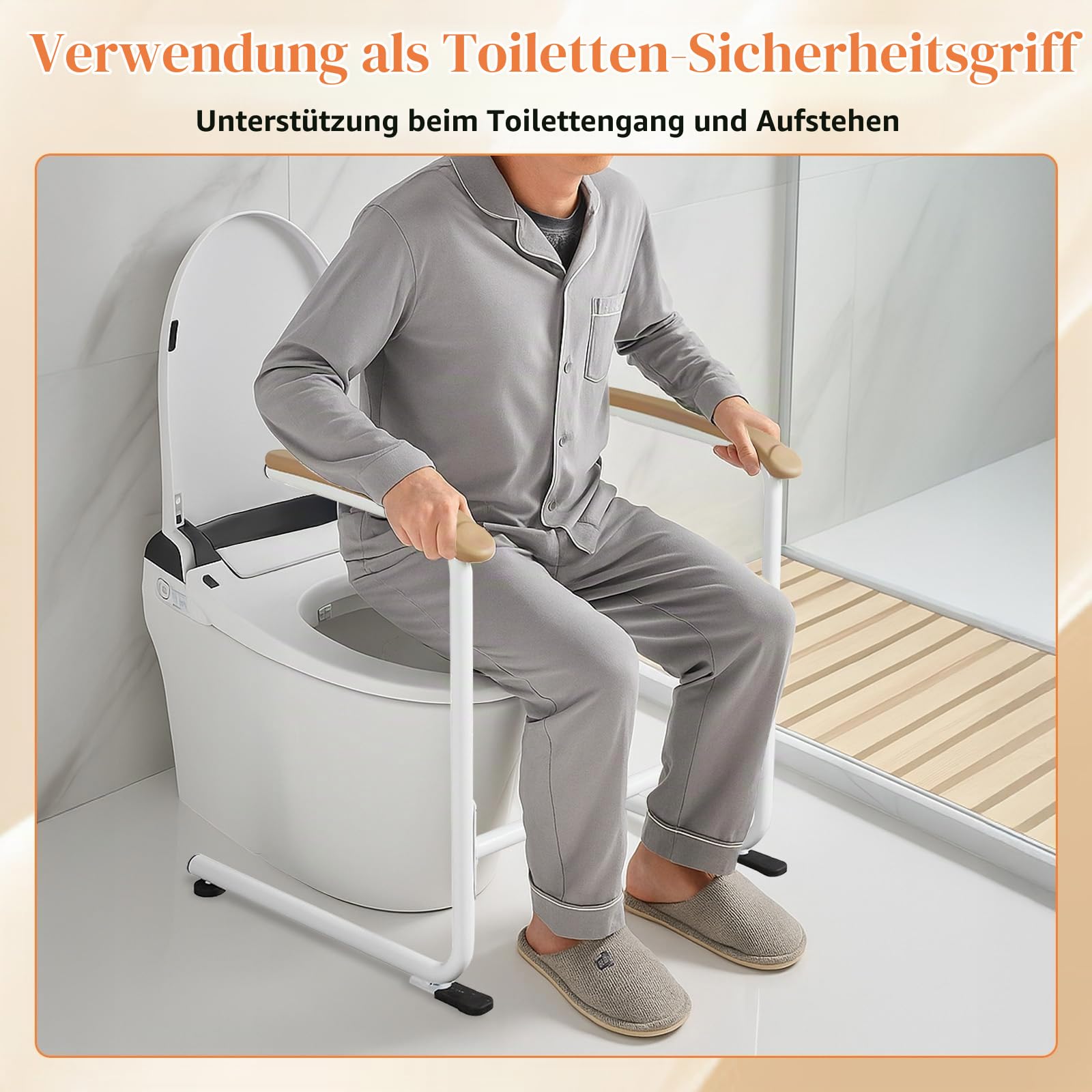 Sofa Aufstehhilfe für Senioren – Stuhllifthilfe mit Polstergriff, Robustes Design mit Anti-Rutsch Funktion für sicheres Aufstehen und mehr Mobilität für Patienten, Senioren und Behinderte