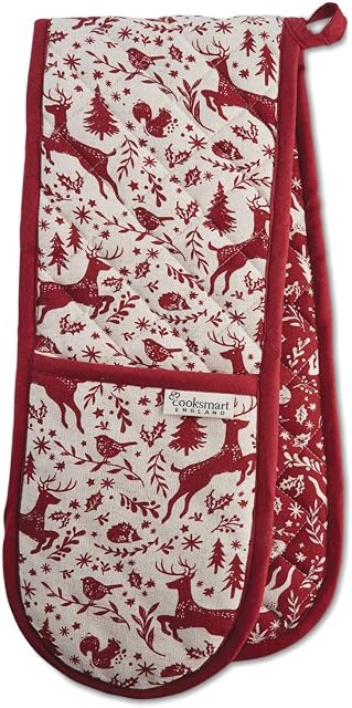 Cooksmart 1567 Winter Wonderland Double Oven Glove