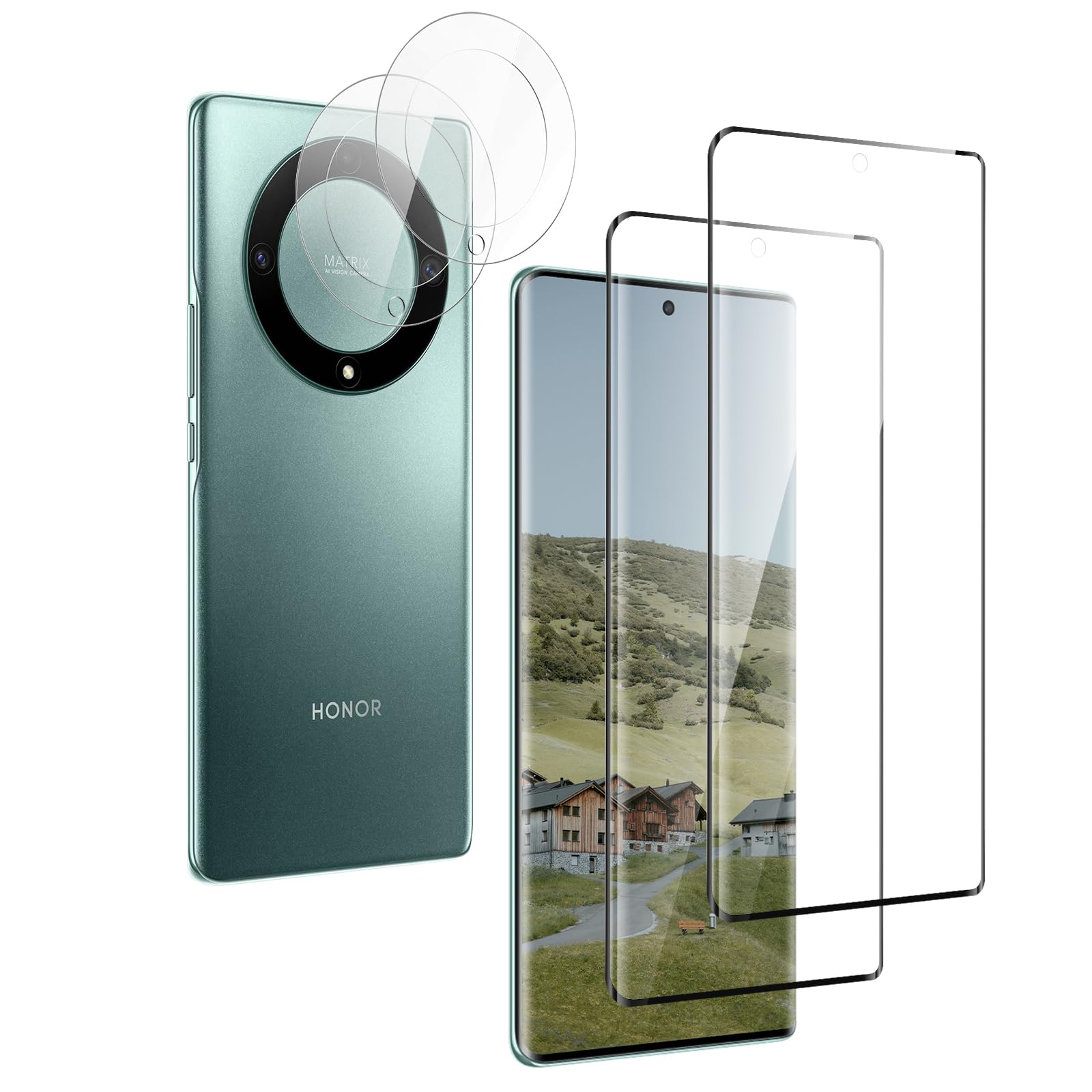 Vetro temperato per Honor Magic 5 Lite 5G, durezza 9H bordo
