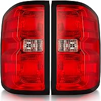 Vista 1 de Conjunto de luz trasera compatible con Chevy Silverado 1500 2500HD 3500HD 3500HD 2014-2019 con arnés de cableado, luces traseras de camioneta