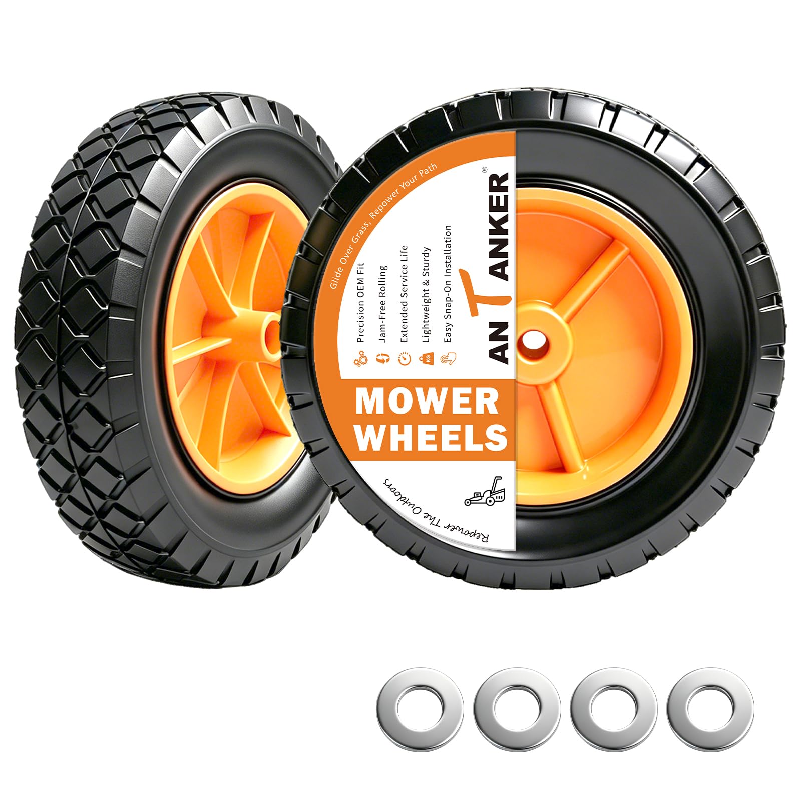 Replacement Lawn Mower 72-107 Hand Trucks Wheel Grill Wheel 9611