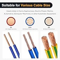 Vista 23 de Nilight 540 conectores de alambre termorretráctiles, impermeables, kit de terminales eléctricos marinos automotrices, anillo, horquilla, espada