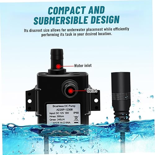 Miniatura 2 de Bomba de agua accionada por energía solar, panel de 6W 9V, bomba solar de 12V DC para función de agua, sumergible 240LH, con filtro de tubo de 2M,