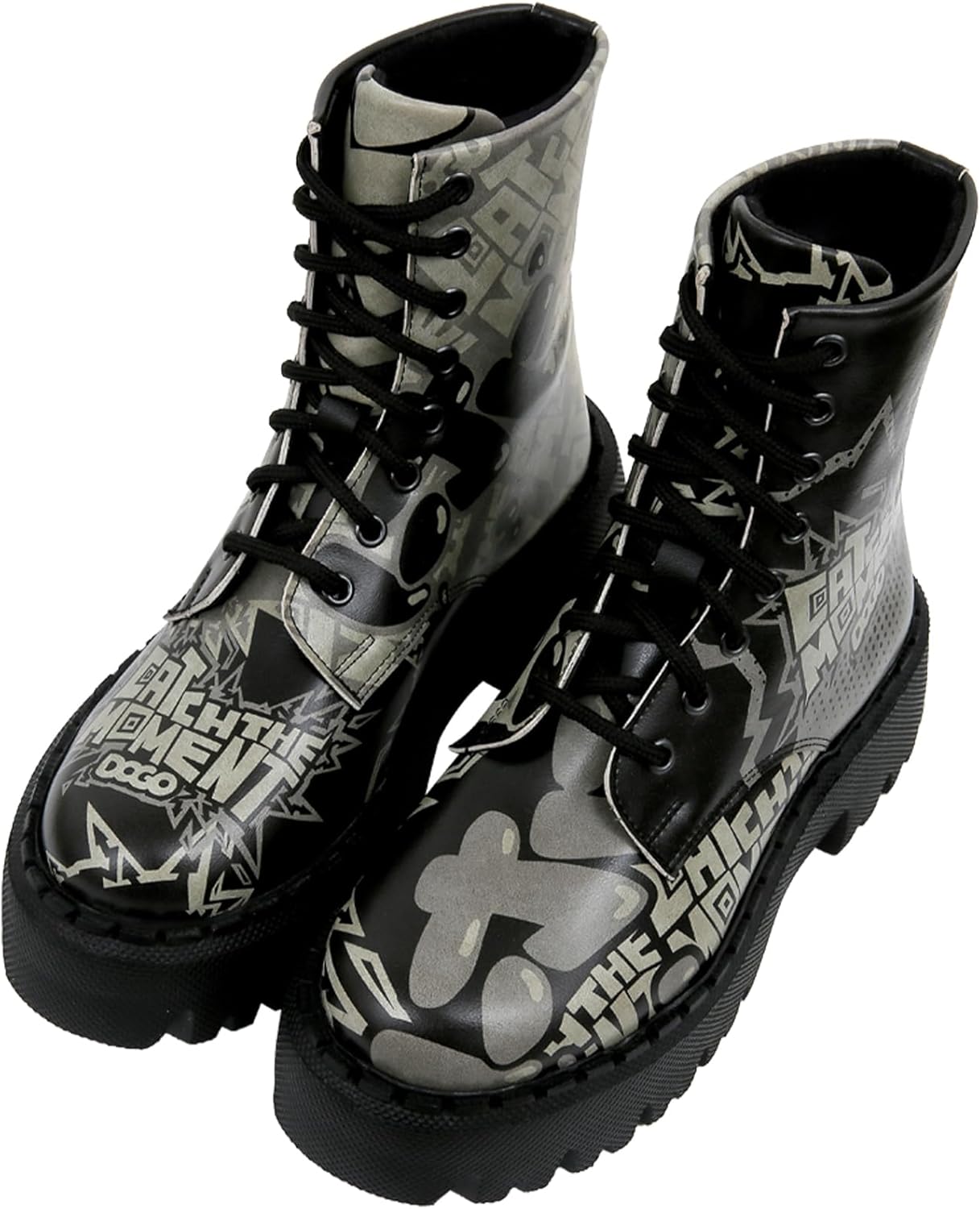DOGO Combat Boots for Women - Vegan Leather and Handmade Platform Boots For Women