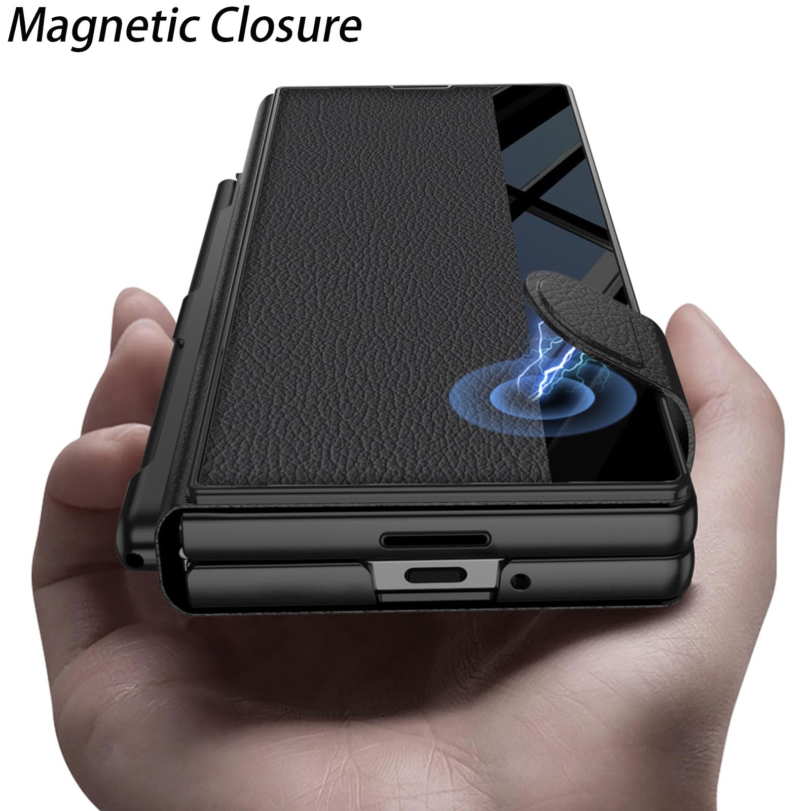 Custodia a libro in pelle per Samsung Galaxy Z Fold 8 Ultra